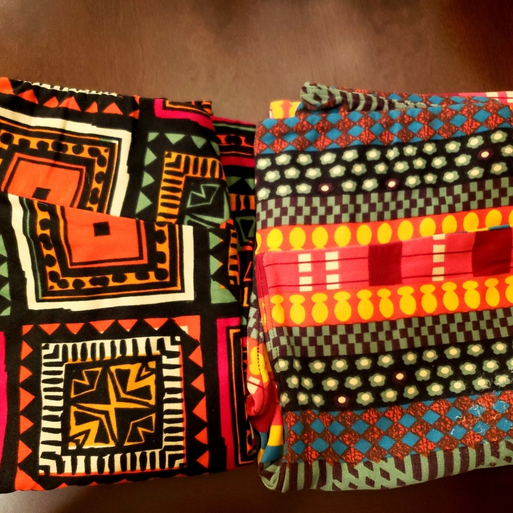 Lularoe leggings- 2 pairs; used